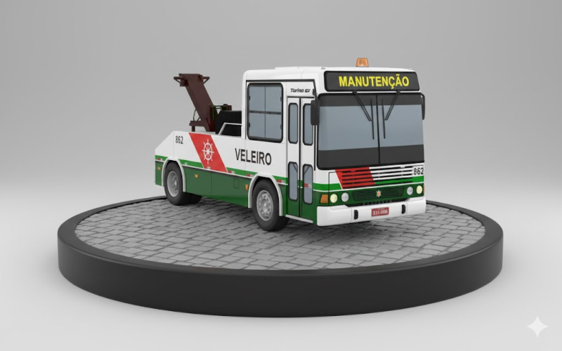 Bonecos 3d стиль манга аніме місто вантажівка автобус гуінчо стиль карикато 3D Принт Модель .c4d .max .obj .3ds .fbx .stl .blend 