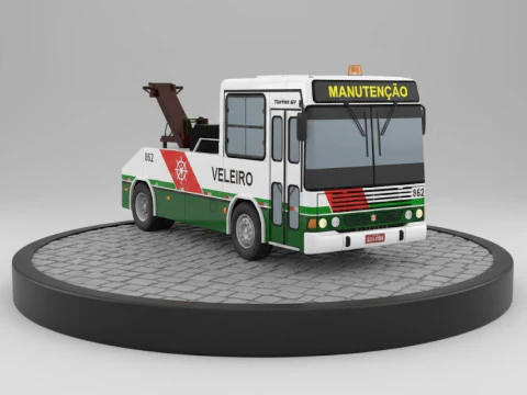 Bonecos gaya 3d manga anime truk kota bus guincho gaya karicato Model Cetak 3D