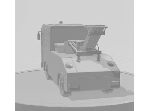 Bonecos 3d style manga anime town truck bus guincho style caricato 3D Print Model
