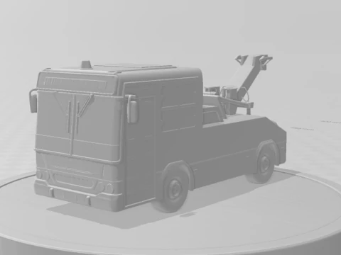 Bonecos 3d style manga anime town truck bus guincho style caricato 3D Print Model