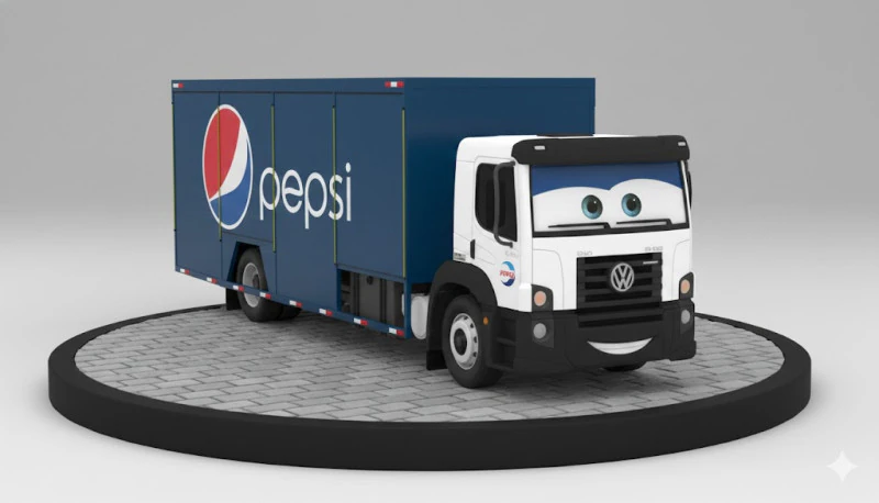 Bonecos 3d style manga anime truck bus drink bebidas style caricato 3D Print Model .c4d .max .obj .3ds .fbx .stl .blend