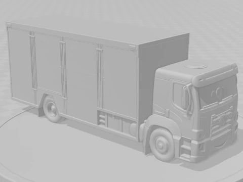 Bonecos 3d style manga anime truck bus drink bebidas style caricato 3D Print Model