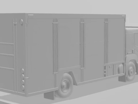 Bonecos 3d style manga anime truck bus drink bebidas style caricato 3D Print Model