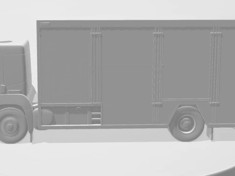 Bonecos 3d style manga anime truck bus drink bebidas style caricato 3D Print Model