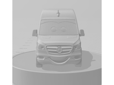 Bonecos 3d стиль манга аніме вантажівка автобус спринтер стиль карикато 3D Принт Модель