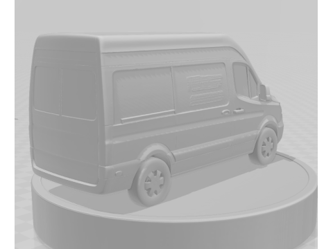 Bonecos 3d стиль манга аніме вантажівка автобус спринтер стиль карикато 3D Принт Модель