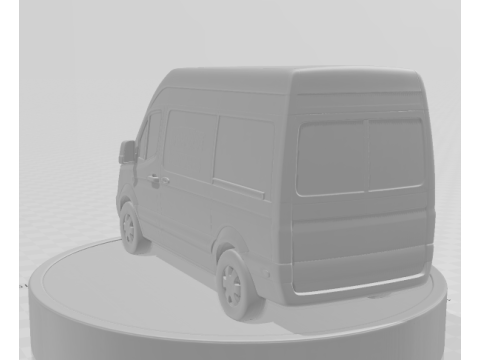 Bonecos 3d стиль манга аніме вантажівка автобус спринтер стиль карикато 3D Принт Модель