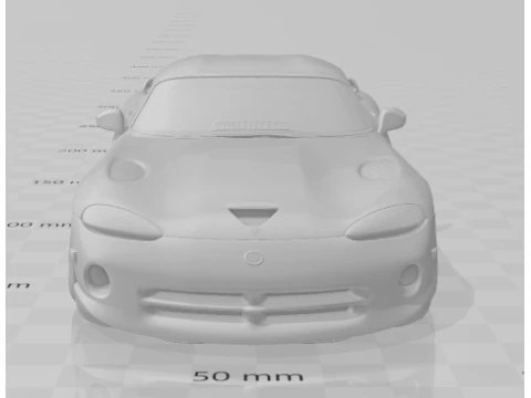 Bonecos 3d style manga anime dodge viper style caricato 3D Print Model
