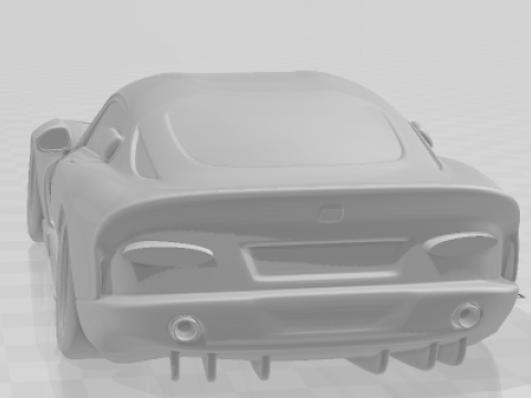 Bonecos 3d стиль манга аніме Додж Вайпер стиль карикато 3D Принт Модель