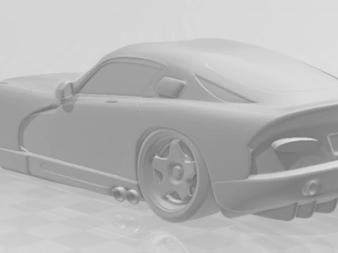 Bonecos 3d style manga anime dodge viper style caricato 3D Print Model