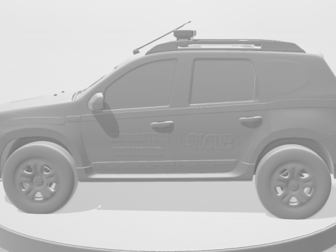 Bonecos 3d style manga anime polisi policia militar brigada pm style caricato Model Cetak 3D