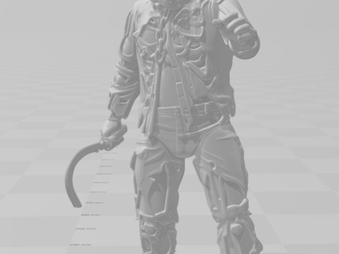 Bonecos 3d стиль манга аниме Джейсон секста 13 стиль карикато 3D Принт Модель