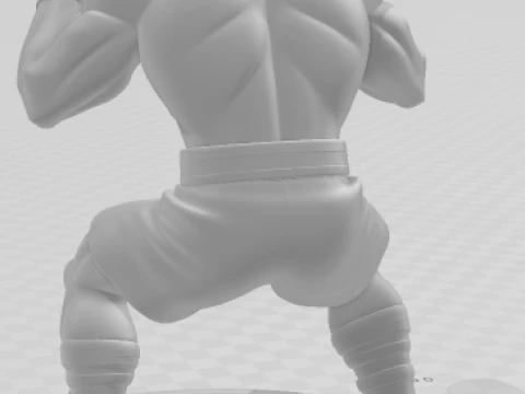 Bonecos 3d style manga anime mr t rocky 3 style caricato 3D Print Model