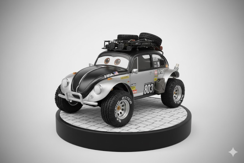 Bonecos 3D 风格漫画动漫汽车卡车赛车风格 caricato 3D 打印模型 .c4d .max .obj .3ds .fbx .stl .blend 