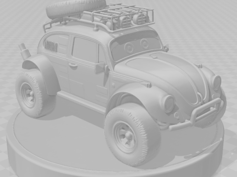 Bonecos 3D 风格漫画动漫汽车卡车赛车风格 caricato 3D 打印模型