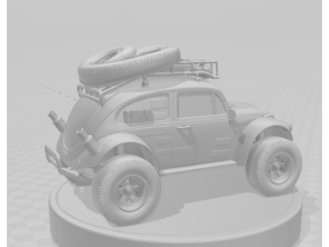 Bonecos 3D 风格漫画动漫汽车卡车赛车风格 caricato 3D 打印模型