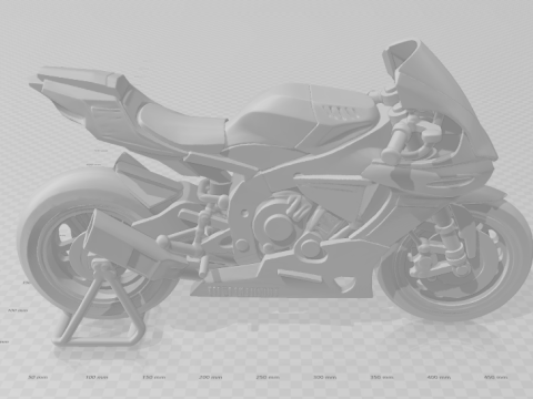 Bonecos 3D styl manga anime samochód ciężarówka wyścig yzf rower styl caricato Model do druku 3D