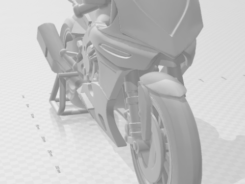 Bonecos 3D styl manga anime samochód ciężarówka wyścig yzf rower styl caricato Model do druku 3D