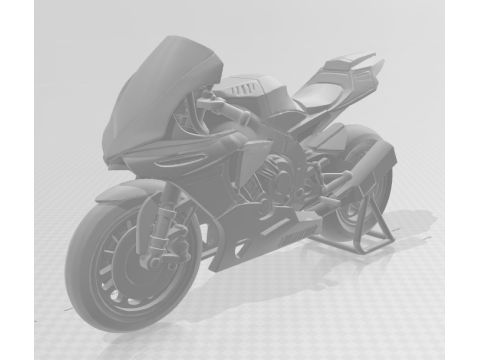 Bonecos 3D styl manga anime samochód ciężarówka wyścig yzf rower styl caricato Model do druku 3D