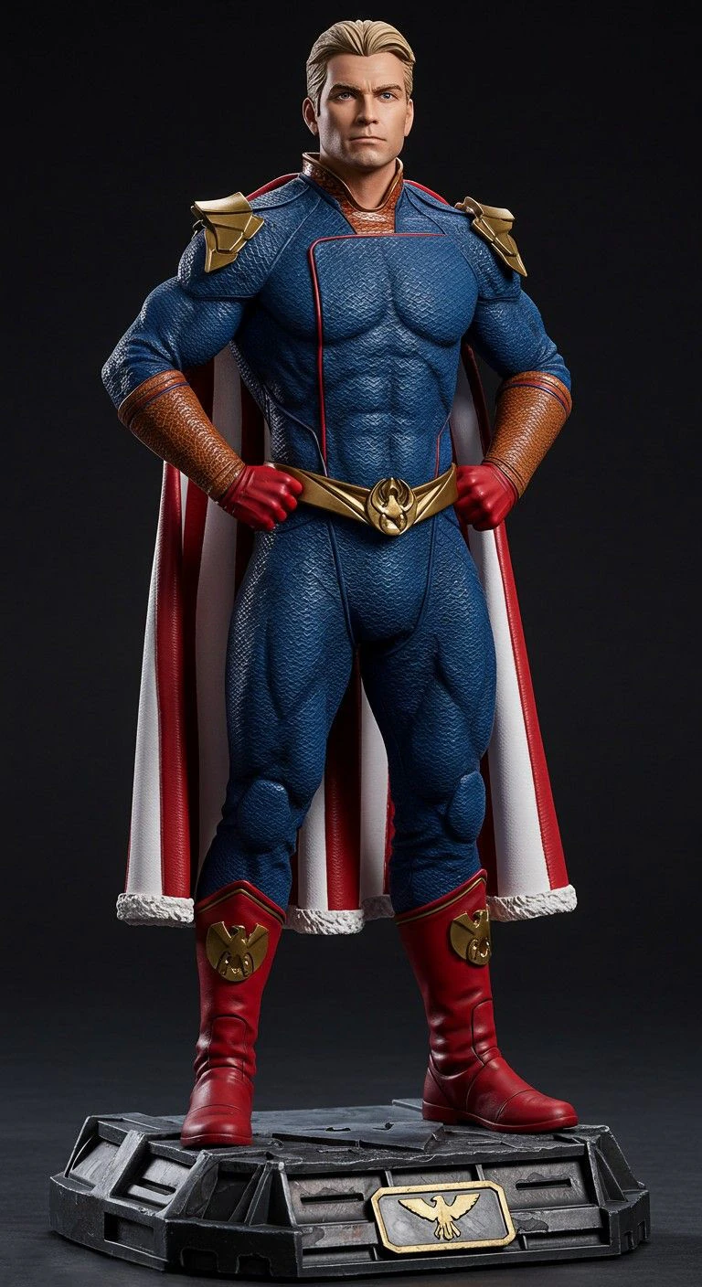 Bonecos 3d style manga anime homelander capitao patria style caricato 3D Print Model .c4d .max .obj .3ds .fbx .stl .blend