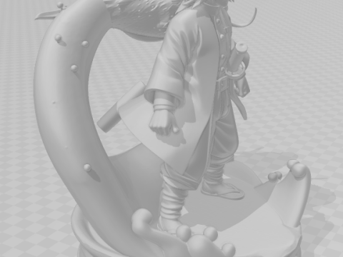 Bonecos 3d style manga anime demon slayer style caricato 3D Print Model