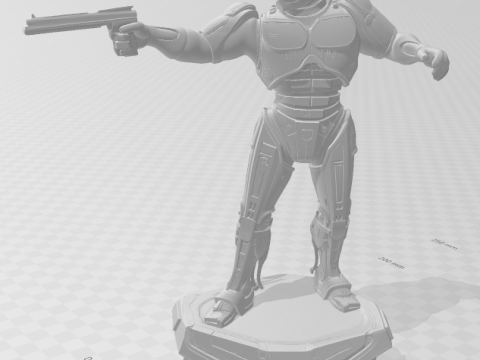 Bonecos gaya 3d manga anime robocop gaya karicato Model Cetak 3D