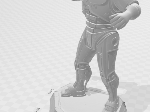 Bonecos gaya 3d manga anime robocop gaya karicato Model Cetak 3D