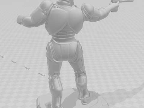 Bonecos gaya 3d manga anime robocop gaya karicato Model Cetak 3D