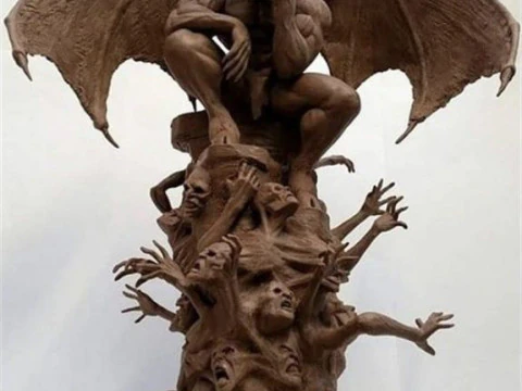 Bonecos 3d style manga anime devil demon style caricato 3D Print Model