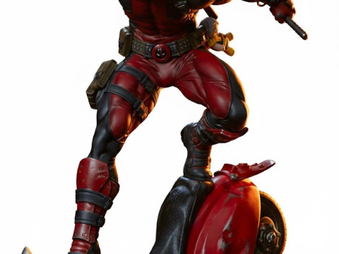 Bonecos stile 3d manga anime stile deadpool caricato Modello di stampa 3D