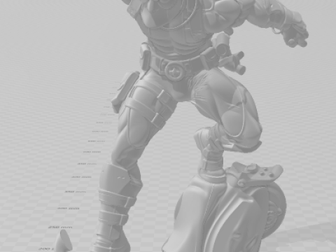 Bonecos 3d стиль манга аніме Дедпул стиль карикато 3D Принт Модель