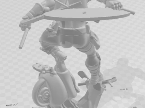 Bonecos 3d style manga anime deadpool style caricato 3D Print Model