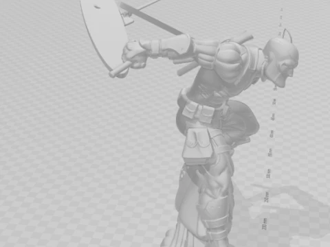 Bonecos 3d style manga anime deadpool style caricato 3D Print Model