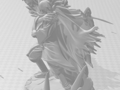 Bonecos 3d style manga anime naruto sasori style caricato 3D Print Model