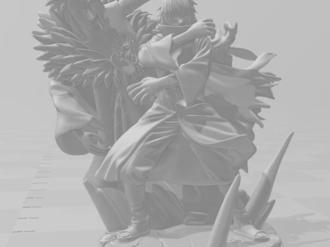 Bonecos 3d style manga anime naruto sasori style caricato 3D Print Model