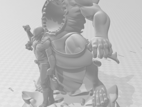 Bonecos 3d style manga anime saitama one puch man style caricato 3D Print Model