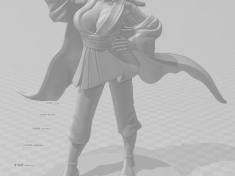 Bonecos 3d style manga anime tsunade naruto style caricato 3D Print Model