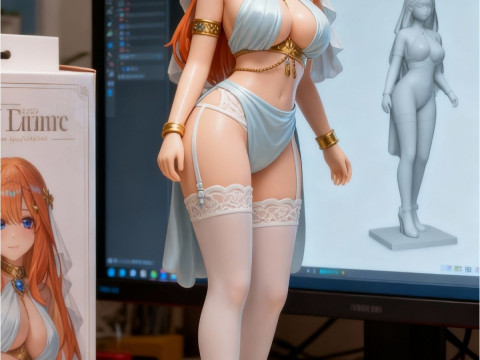 Bonecos 3d style manga anime women lolli style caricato Modello di stampa 3D