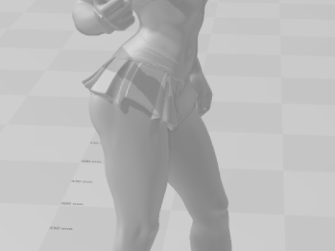 Bonecos estilo 3d manga anime mujeres lolli estilo caricato Modelo de impresión 3D