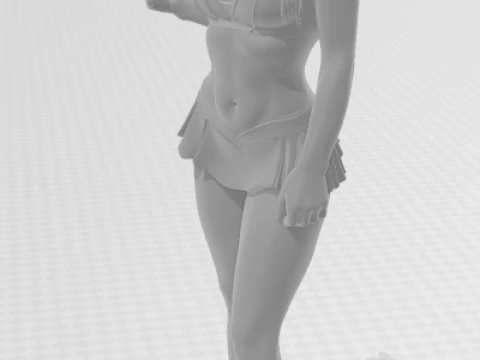 Bonecos 3d style manga anime women lolli style caricato 3D Print Model