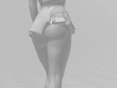 Bonecos 3d style manga anime women lolli style caricato 3D Print Model