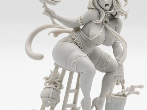 Bonecos estilo 3d manga anime mujeres lolli estilo caricato Modelo de impresión 3D