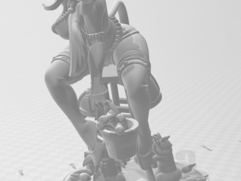 Bonecos 3D 风格漫画动漫女性 lolli 风格 caricato 3D 打印模型