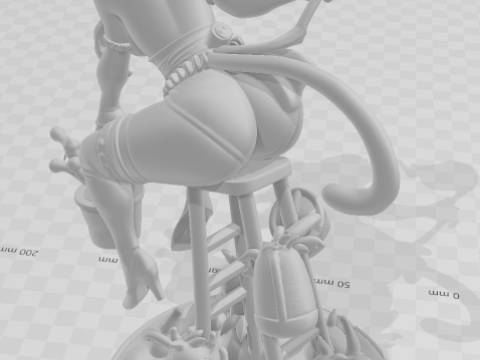 Bonecos 3D 风格漫画动漫女性 lolli 风格 caricato 3D 打印模型