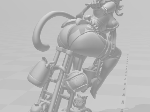 Bonecos 3D 风格漫画动漫女性 lolli 风格 caricato 3D 打印模型