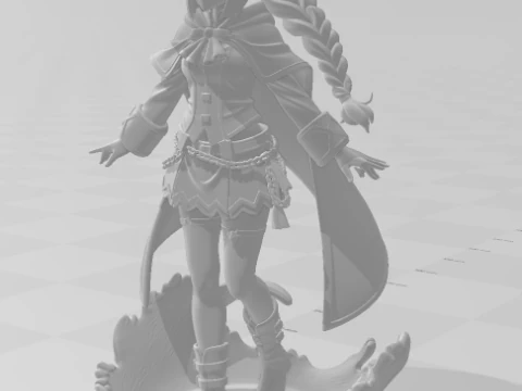 Bonecos 3d style manga anime women lolli mushoku style caricato 3D Print Model