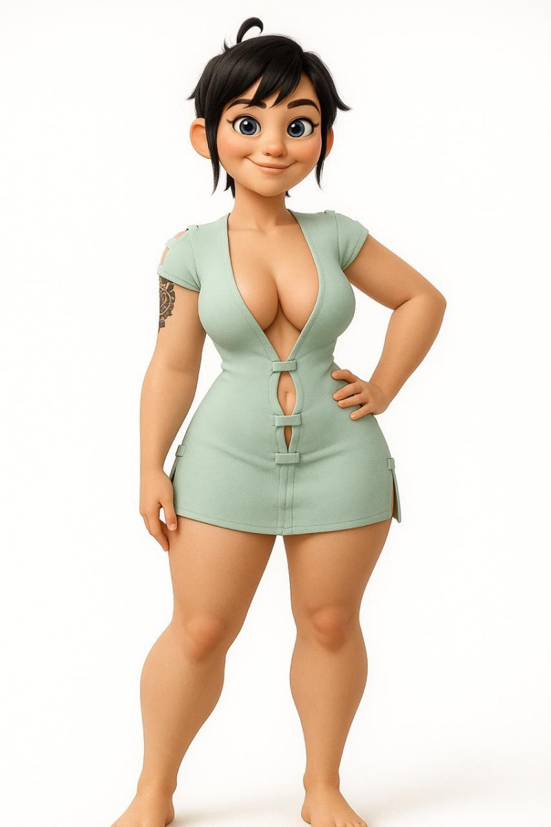 बोनकोस 3डी स्टाइल मंगा एनीमे महिला लॉली स्टाइल कैरिकैटो 3D प्रिंट मॉडल .c4d .max .obj .3ds .fbx .stl .blend 