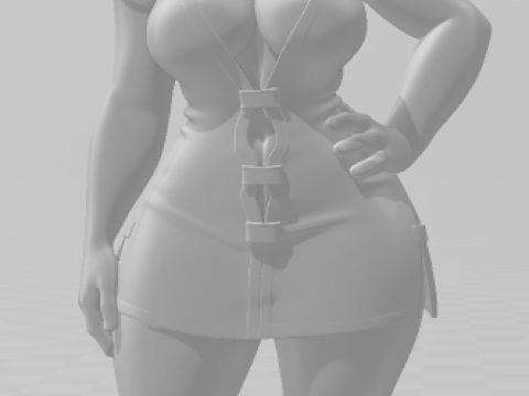 बोनकोस 3डी स्टाइल मंगा एनीमे महिला लॉली स्टाइल कैरिकैटो 3D प्रिंट मॉडल