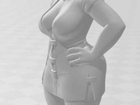 Bonecos 3d style manga anime women lolli style caricato 3D Print Model