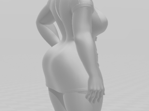 बोनकोस 3डी स्टाइल मंगा एनीमे महिला लॉली स्टाइल कैरिकैटो 3D प्रिंट मॉडल